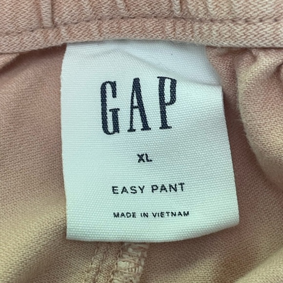 Gap Easy Cargo Crop Pant Pink Slipper Linen/Viscose Blend Size X-Large - Picture 12 of 13